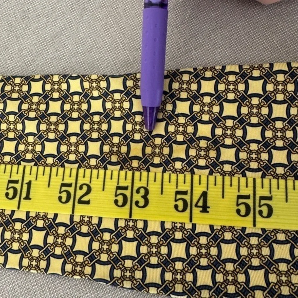 Paulo‎ Gucci Silk Tie Geometric Chain Design